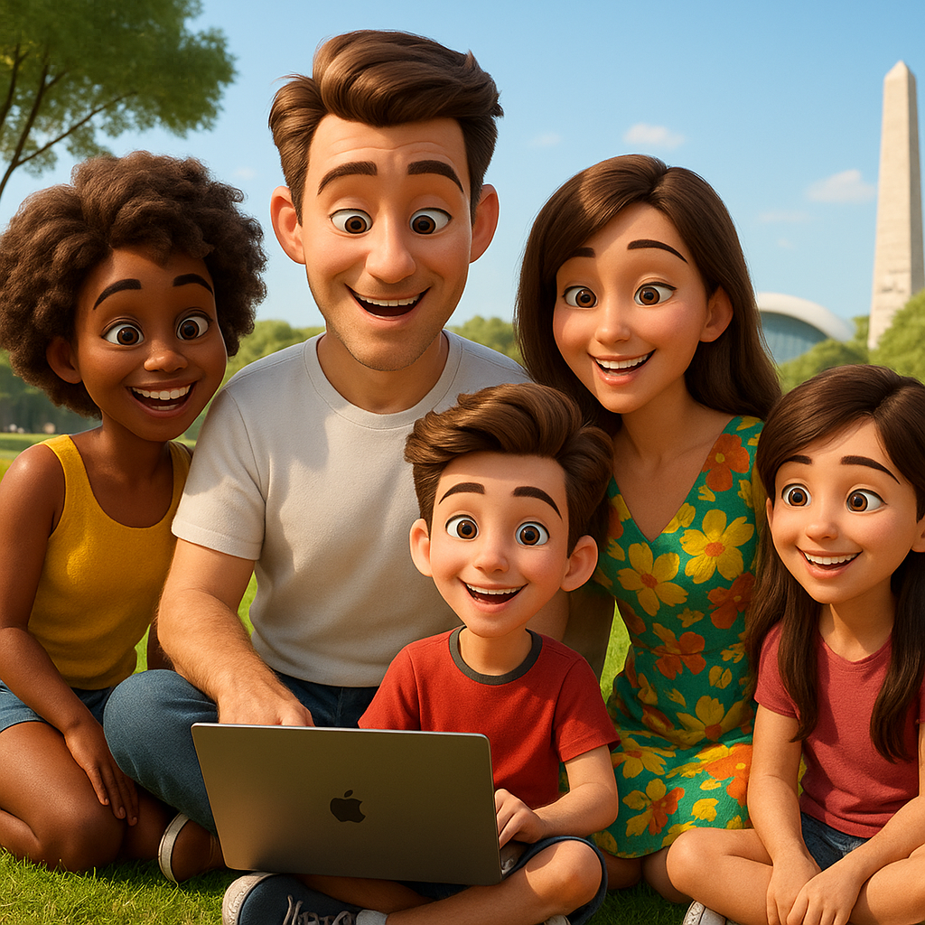 Família avaliando segurança digital